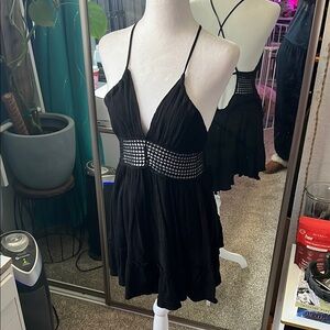 Black Spaghetti Strap Dress